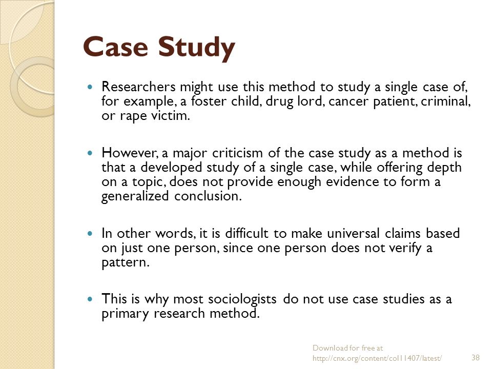 Case study research criticism